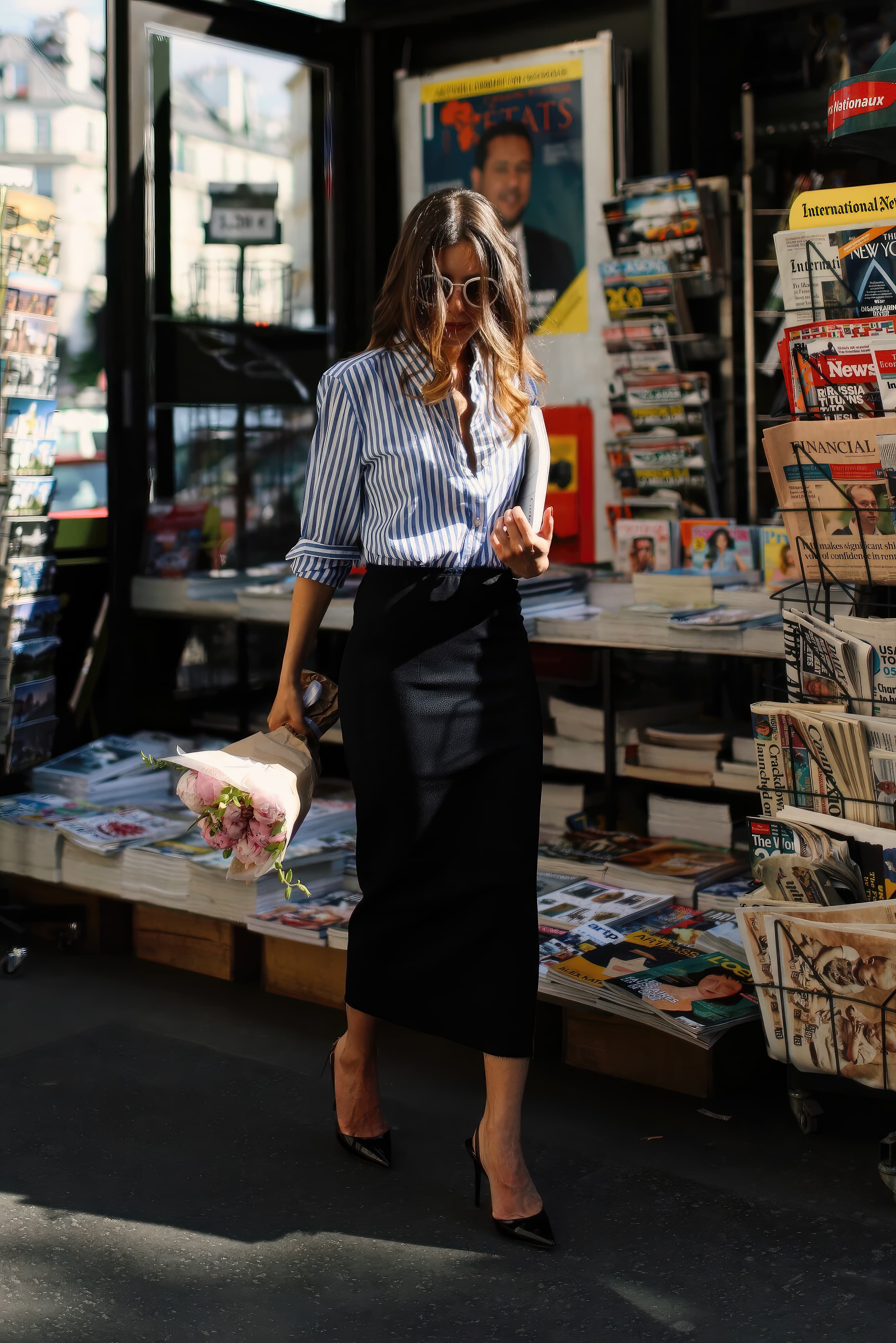 Pencil skirt going out outfit best sale