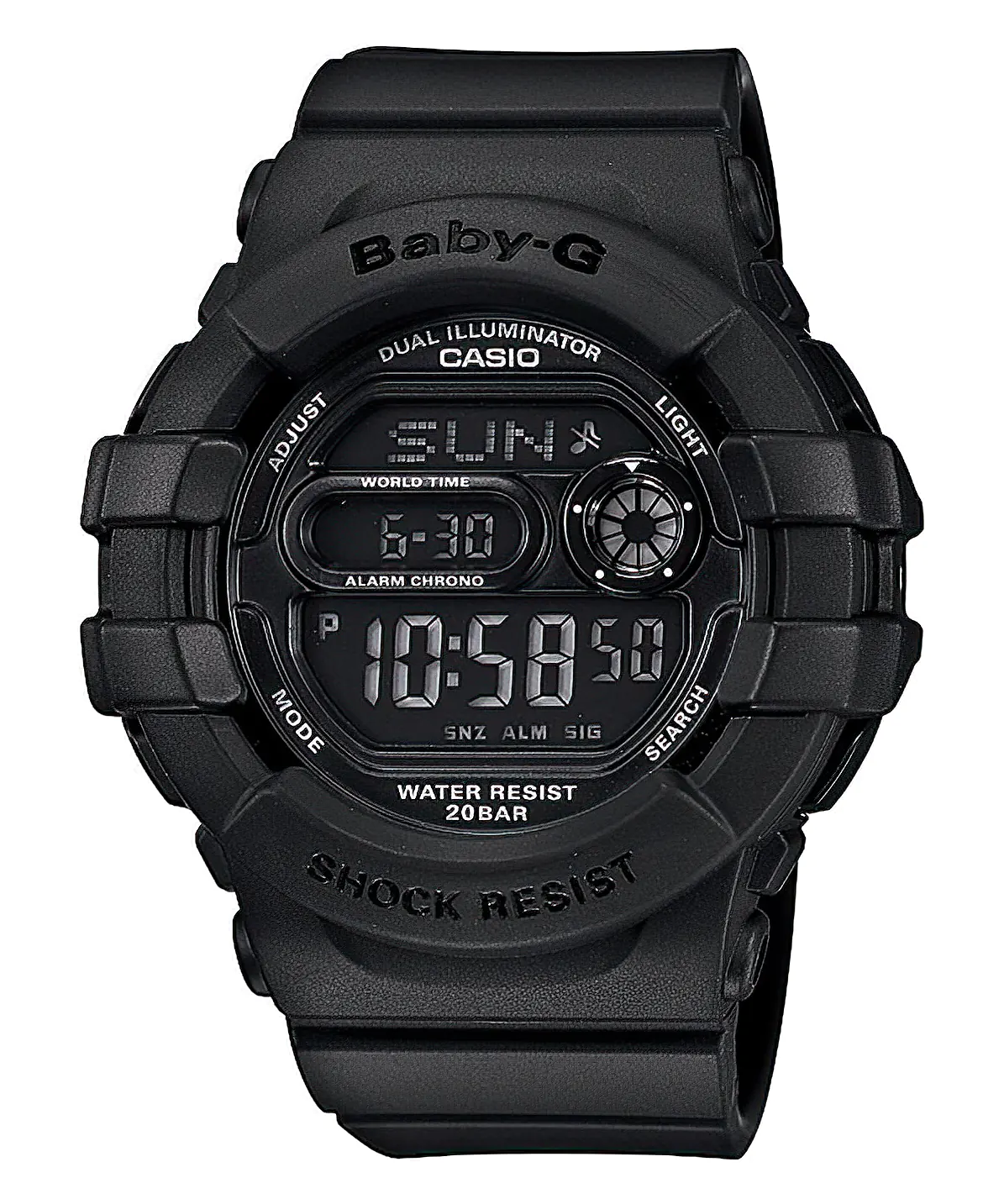 casio bgd140-1acr black baby-g shock watch