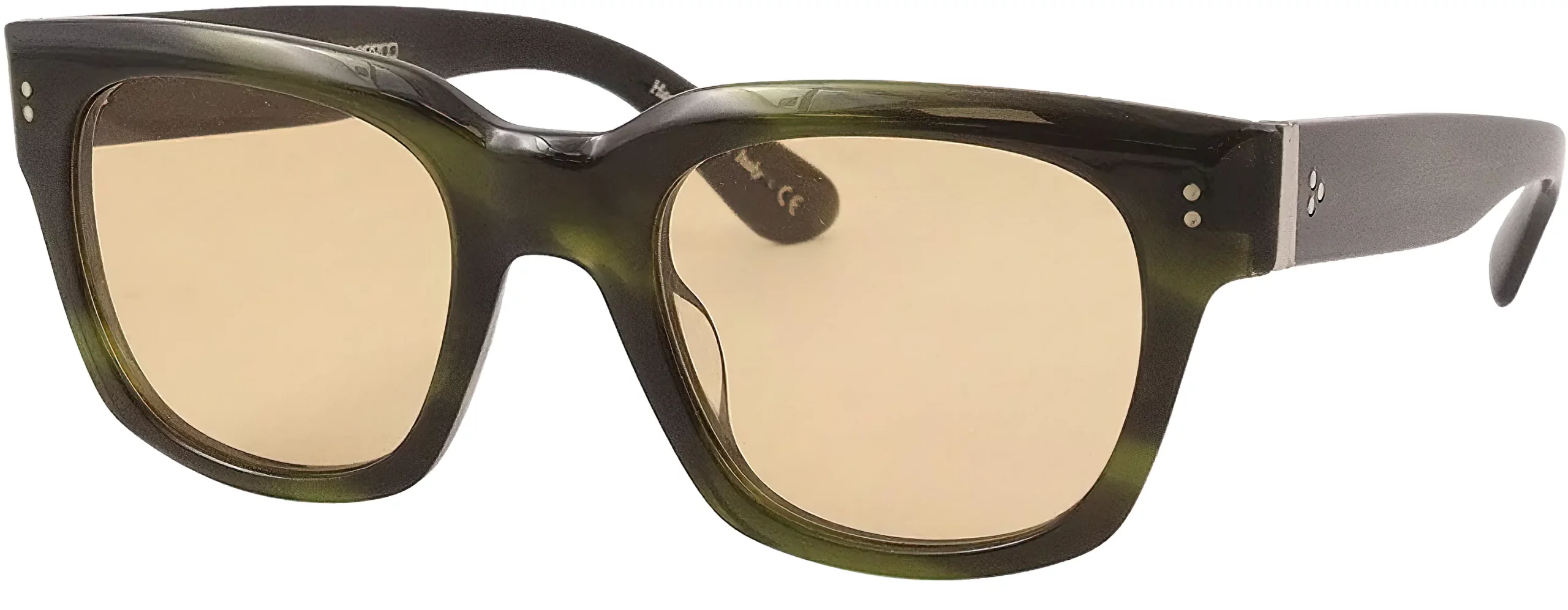 oliver peoples shiller sunglasses emerald green dusk lenses