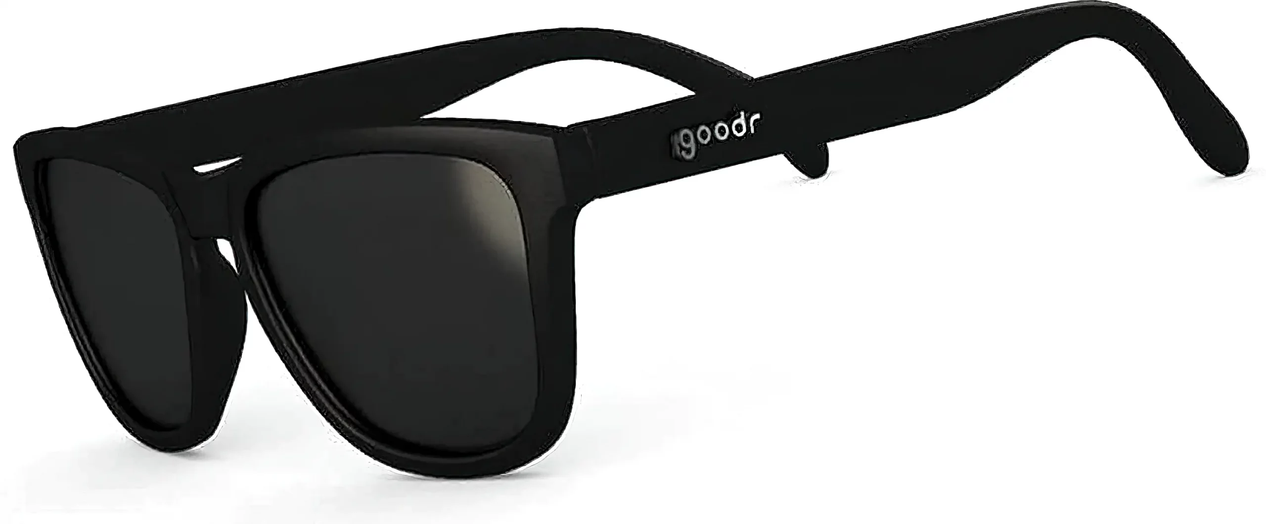 goodr running sunglasses black with black lens