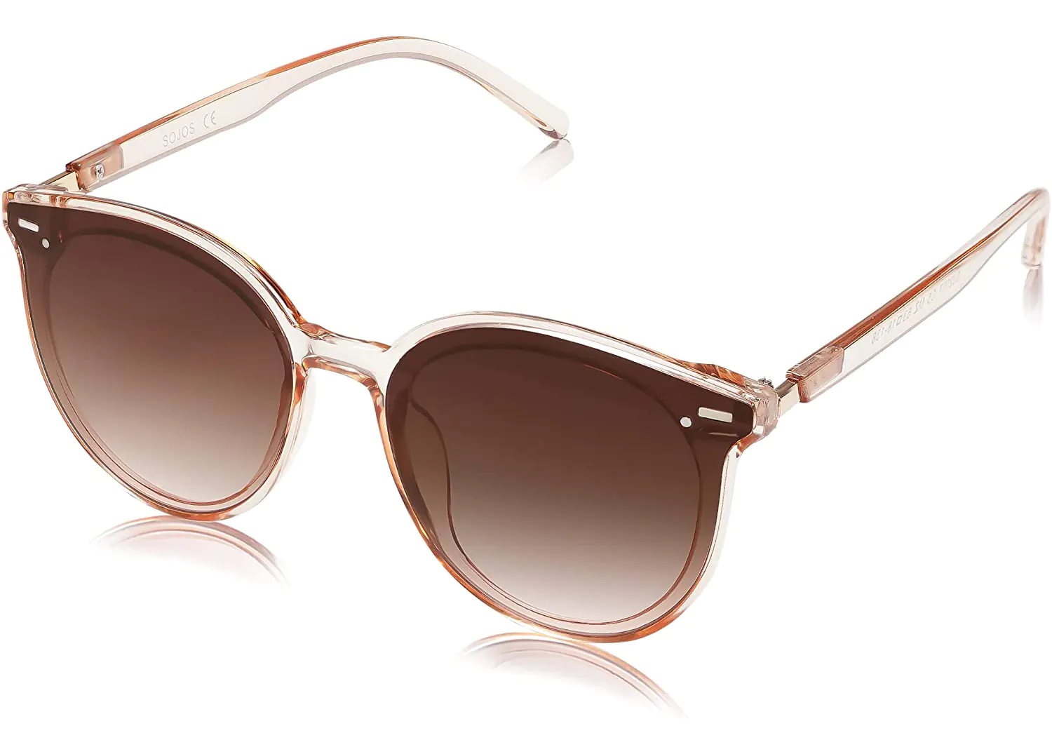 sojos retro classic round sunglasses sj2067 brown