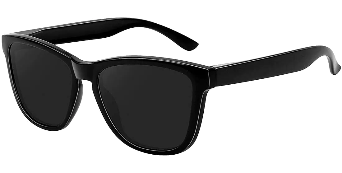 meetsun retro classic designer style polarized sunglasses black