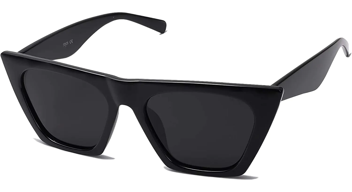 sojos oversized square cat eye polarized sunglasses sj2115 all black