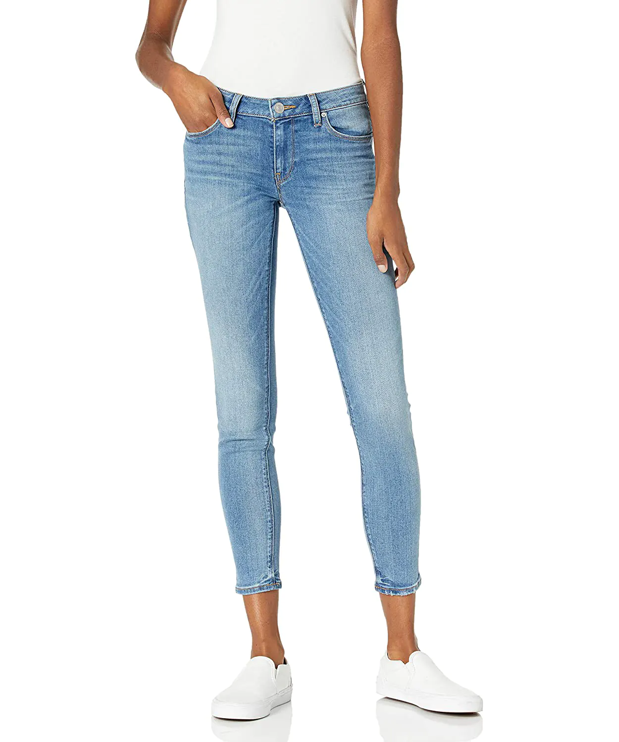 HUDSON Krista Low-Rise Super Skinny Ankle Jeans