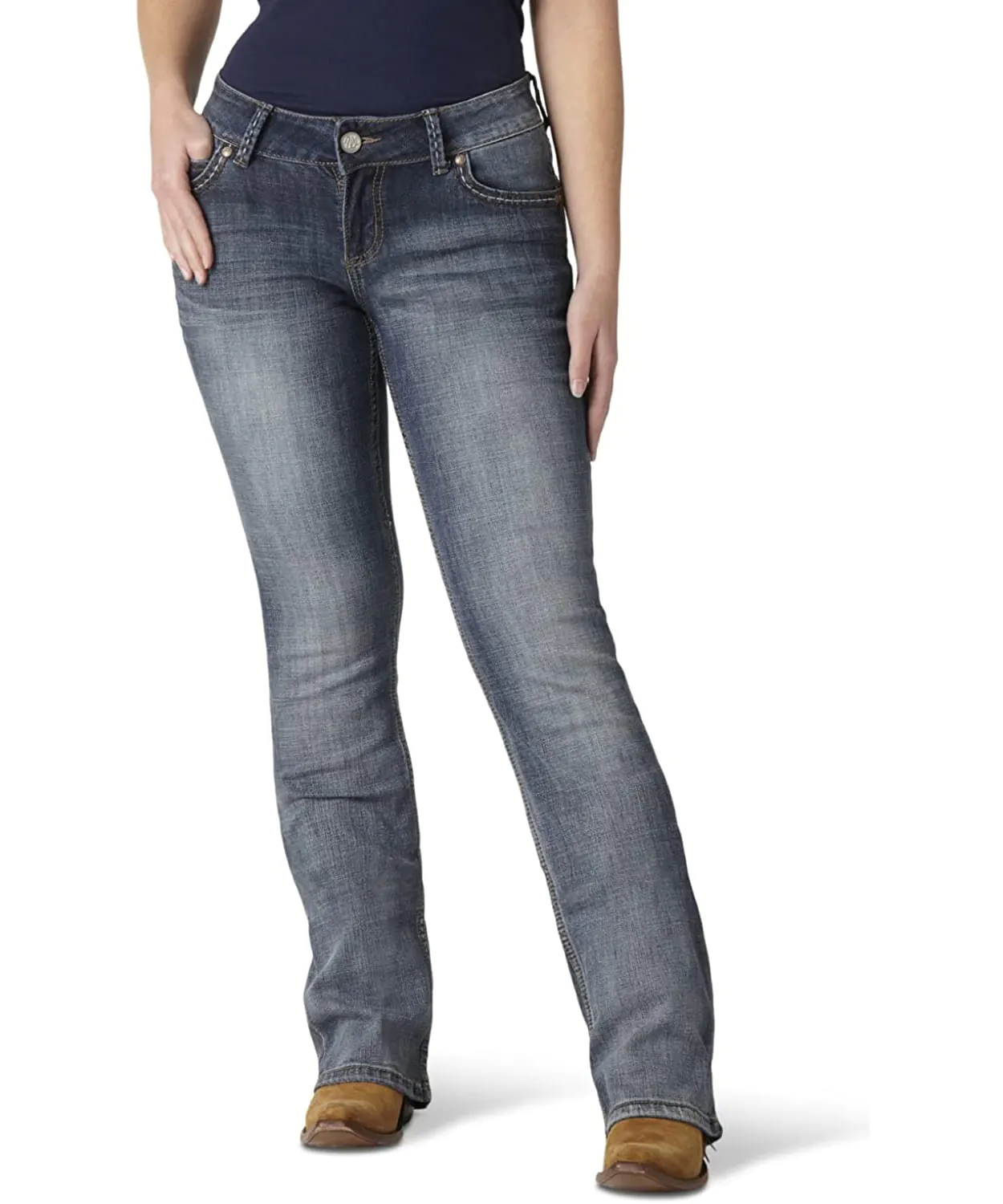 Wrangler Women's Misses Retro Sadie Low Rise Stretch Bootcut Jeans